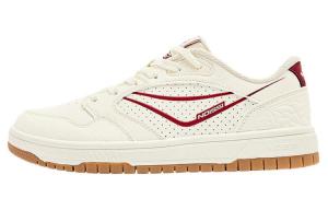 QIAODAN Женские противоскользящие скейтерские кеды бежево-красные, цвет Beige Red