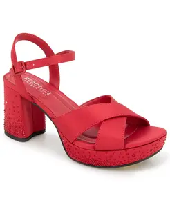 Женские платформенные сандалии Reeva из шелка Kenneth Cole Reaction, красный