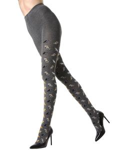 Женские колготки-свитера с усиленным мыском Pretty Kitties MeMoi, серый