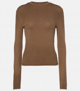Футболка Erman джерси Acne Studios, Mud Brown