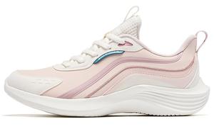 Кроссовки женские с низким верхом белые/розовые Qiaodan