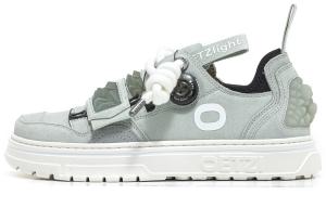 Кроссовки OETZI Skateboarding Shoes Unisex Low-top Gray, зеленый