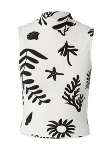 Топ EDITED Kaori, черный/белый