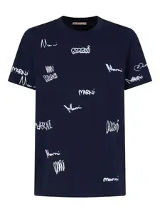 Футболка с логотипом Marni, синий