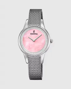 F20494/5 Женские часы Mademoiselle из серебристой стали Festina, серебряный