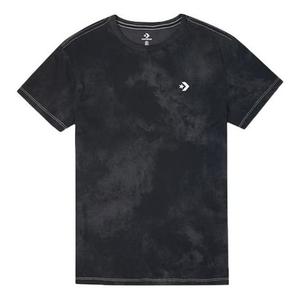 Футболка washed retro casual short sleeve black Converse, черный