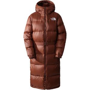 THE NORTH FACE Женская удлиненная парка с поясом Nuptse темный дуб, Red Ginger Ball