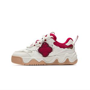 Нескользящие износостойкие низкие детские кроссовки для скейтбординга для подростков Antakids, слоновая кость/белый/красный/розовый/золотой