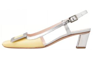 Roger Vivier Belle Vivier лаковые туфли на высоком каблуке 4,5 см женские желтые