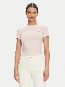 Футболка узкого кроя Guess Jeans, розовый