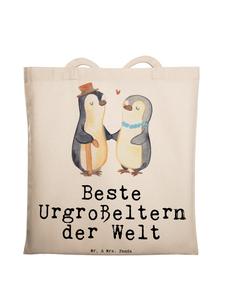 Сумка Mr. & Mrs. Panda Tragetasche Pinguin Beste Urgroßeltern der Welt..., кремовый