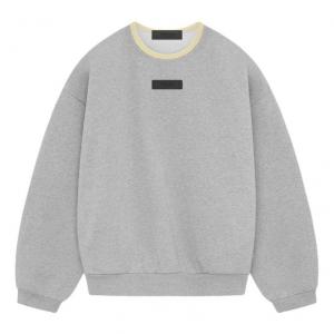 Топ Fear of God Essentials SS24 Crewneck Sweatshirt 'Light Heather Grey'