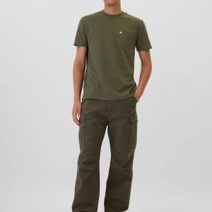 Футболка из хлопка с карманом Gap, зеленый