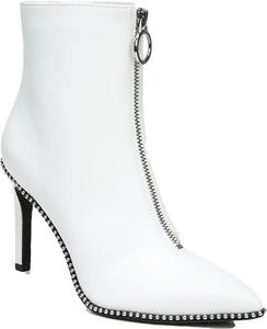 Женские ботильоны Bar III Bridget с заостренным носком на шпильке, White Smooth