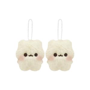 Плюшевый кулон Squeaky Sweetheart Bean Bear высотой 8 см Fat Fat Dragon