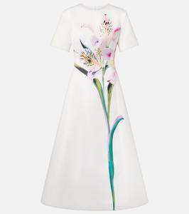 Платье миди Caroline с цветочным принтом Leo Lin, Lily Print in Snow