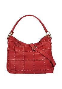 Шопер, натуральная кожа, сделано в Италии Samantha Look, красный