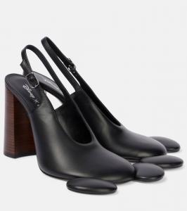 Disney Mickey кожаные туфли-лодочки на каблуке Coperni, Black