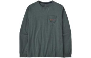 Футболка-толстовка Responsibili Tee мужская Patagonia, зеленый