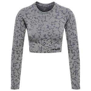 Футболка с длинным рукавом Hummel PI Crop Seamless, серый