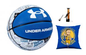 Under Armour Граффити китайский резиновый баскетбольный мяч white blue размер 7 мяч для тренировок unisex