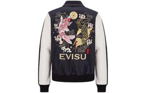 Джинсовая куртка мужская черная Evisu, черный