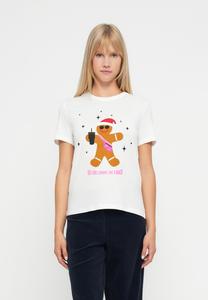 Футболка ONLY ONLXMAS LIFE CHRISTMAS , Cloud Dancer/Off-White