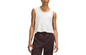 Мягкий ребристый топ для йоги Lululemon, цвет экрю/бежевый