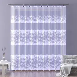 Жаккардовая штора на метр, высота 250 см, Эбеноида А142 белая, 250 см Wisan