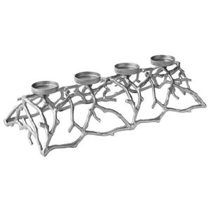 Подсвечник Riess-Ambiente ABSTRACT, 60x16x25 см, серебряный