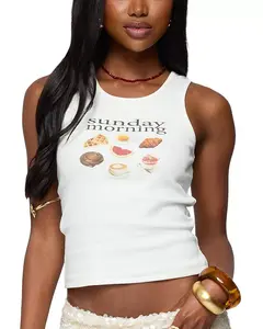 Майка воскресного утра Edikted, белый