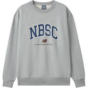 New Balance Серый мужской свитшот