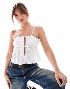 Топ Cotton On Lola на завязках белого цвета Cotton:On