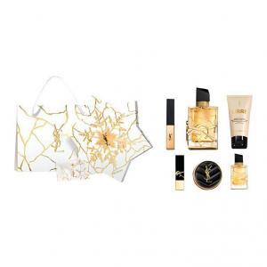 Набор косметики Star Perfume Box с матовым покрытием, легко растушевывается, выравнивает тон кожи, 6 предметов SAINT LAURENT