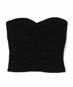 Топ-бандо из хлопка и полиэстера с присборенной отделкой, модель WMTP3234