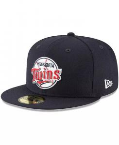 Мужская темно-синяя шляпа Minnesota Twins Cooperstown Collection Wool 59FIFTY New Era, синий