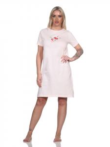 Ночная рубашка с короткими рукавами - 79347 розового цвета NORMANN