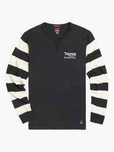 Хлопчатобумажная футболка super track с длинным рукавом Triumph Motorcycles, черный