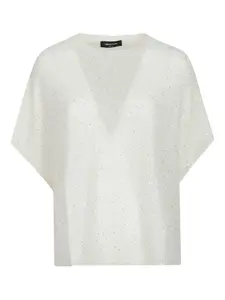 Топ с пайетками Fabiana Filippi, нейтральный