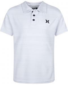 Поло Hurley Kids Dri-FIT Polo Shirt, цвет Pure Platinum Heather