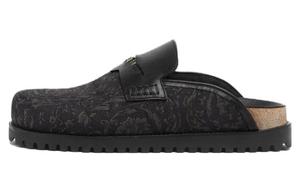 Футболка с головой Медузы и узором Барокко VERSACE, черная