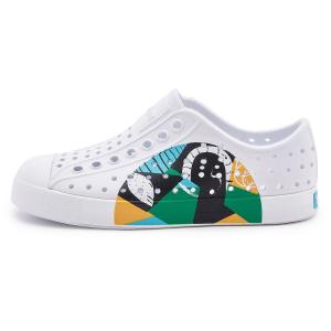 Native Shoes Детские сандалии Jefferson Abstract Dream Collection White Kids'