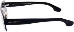 Солнцезащитные очки Victoria Beckham Narrow Mask VB241S 001, черные, 62 мм, Black
