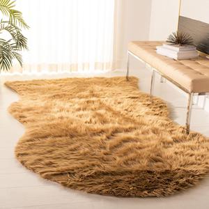 Ковер SAFAVIEH, 244 x 305 см, Faux Sheep Skin Collection Camel FSS115E Silken Glam