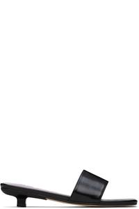 Черные босоножки Ceni из мятой кожи на каблуке BY FAR