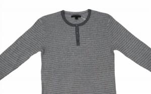 Серые мужские кроссовки Jennings Stripe Waffle Henley John Varvatos, серый