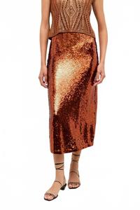 Юбка миди Wray в цвете корица Marie Oliver, Cinnamon