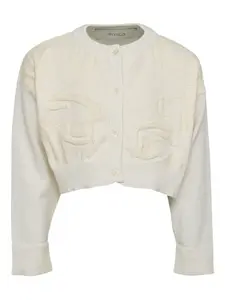 Вязаный кардиган Simonetta, белый