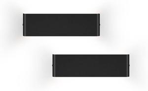 Светодиодный настенный светильник LEOEU Innen WA1021CDBZ, черный - металл - 5 x 10 x 30 см