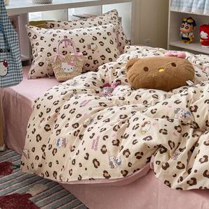 MUJI Комплект постельного белья на кровать 1.5 м, 4 предмета, пододеяльник 200x230 см + простыня 100 см